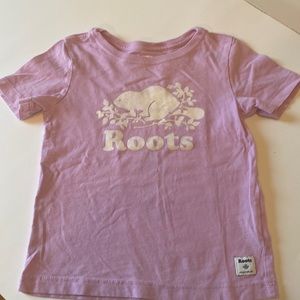 Roots logo tee shirt